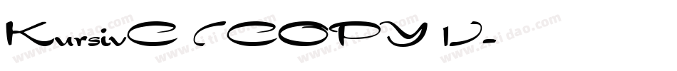 KursivC (COPY 1)字体转换